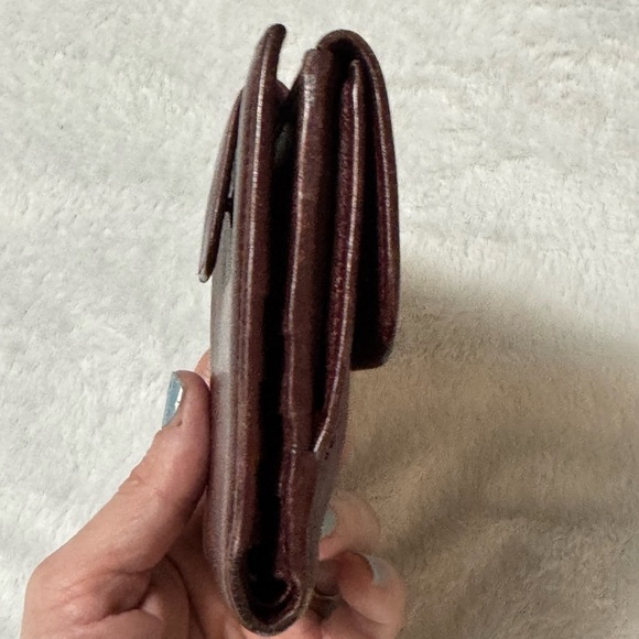 Gucci Burgundy Leather Wallet with Silver horse bit hardware - Picture 8 of 14